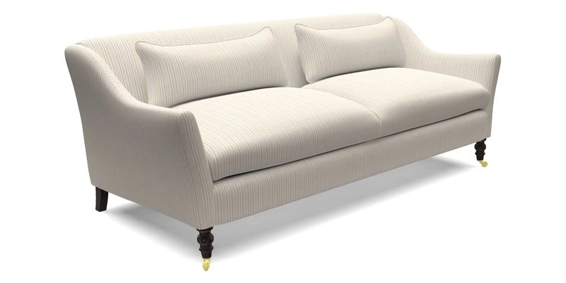 Cromer 3 Seater Sofa in RHS Botanicals Henry Moon Lions Tail Terracotta