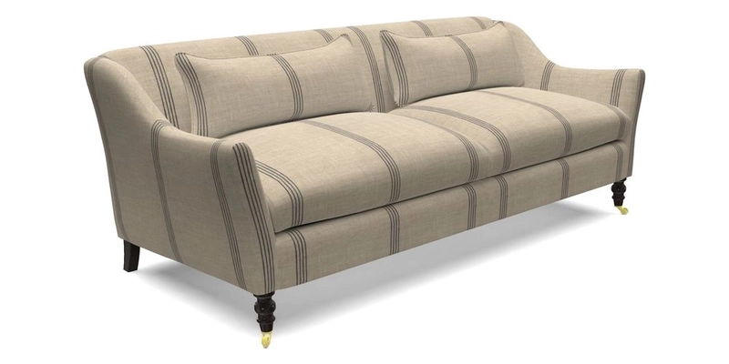 Cromer 3 Seater Sofa in RHS Botanicals Henry Moon Lions Tail Terracotta