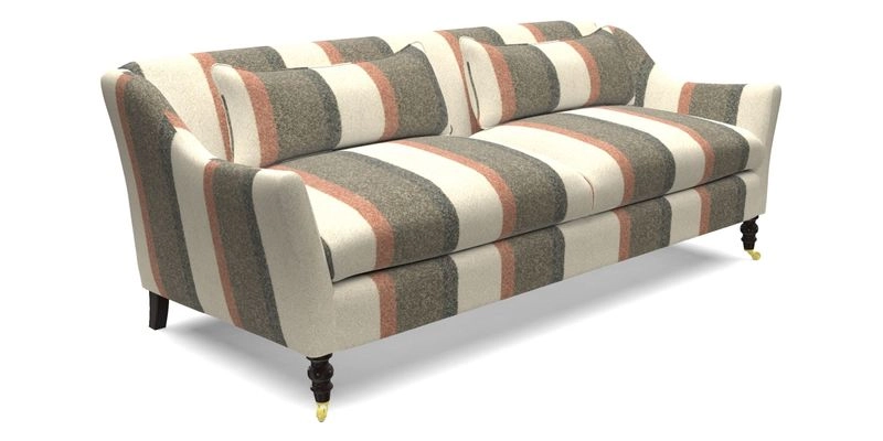 Cromer 3 Seater Sofa in RHS Botanicals Henry Moon Lions Tail Terracotta