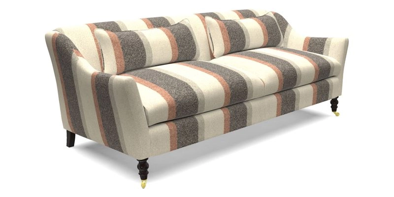 Cromer 3 Seater Sofa in RHS Botanicals Henry Moon Lions Tail Terracotta