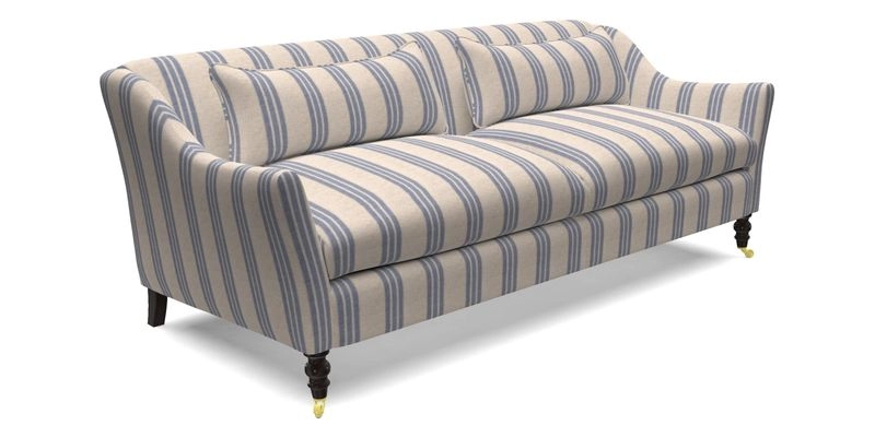 Cromer 3 Seater Sofa in RHS Botanicals Henry Moon Lions Tail Terracotta