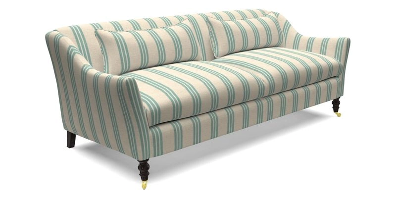 Cromer 3 Seater Sofa in RHS Botanicals Henry Moon Lions Tail Terracotta