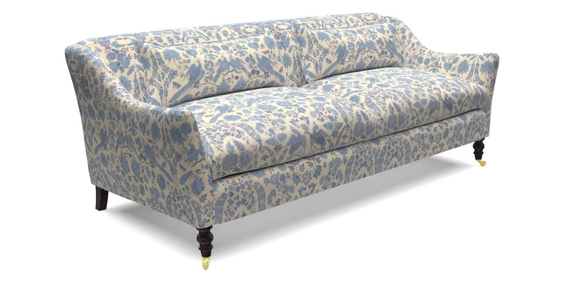 Cromer 3 Seater Sofa in RHS Botanicals Henry Moon Lions Tail Terracotta