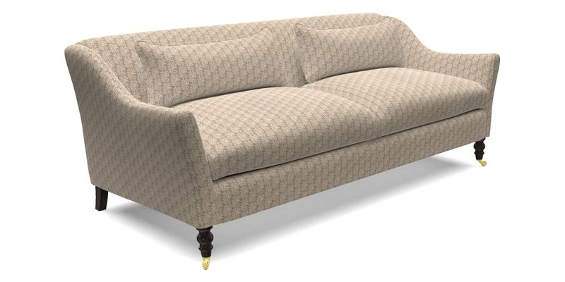 Cromer 3 Seater Sofa in RHS Botanicals Henry Moon Lions Tail Terracotta