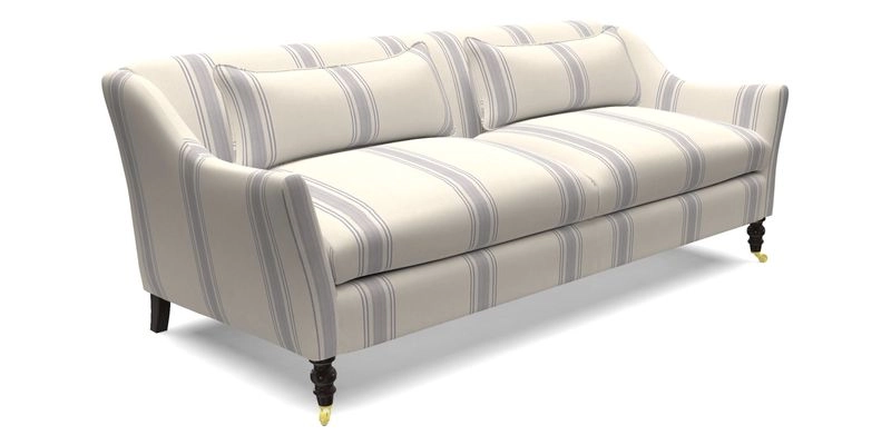 Cromer 3 Seater Sofa in RHS Botanicals Henry Moon Lions Tail Terracotta