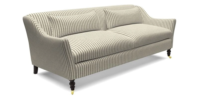 Cromer 3 Seater Sofa in RHS Botanicals Henry Moon Lions Tail Terracotta