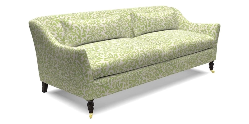 Cromer 3 Seater Sofa in RHS Botanicals Henry Moon Lions Tail Terracotta