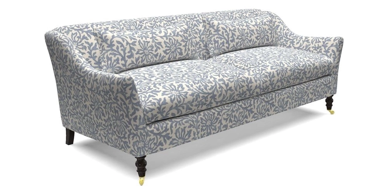 Cromer 3 Seater Sofa in RHS Botanicals Henry Moon Lions Tail Terracotta