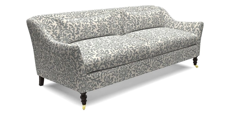 Cromer 3 Seater Sofa in RHS Botanicals Henry Moon Lions Tail Terracotta