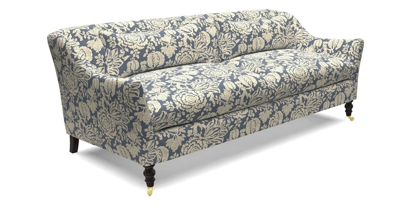 Cromer 3 Seater Sofa in RHS Botanicals Henry Moon Lions Tail Terracotta