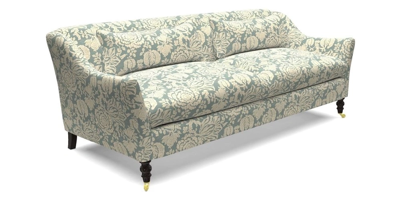 Cromer 3 Seater Sofa in RHS Botanicals Henry Moon Lions Tail Terracotta