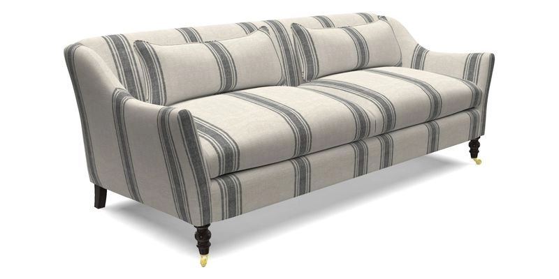 Cromer 3 Seater Sofa in RHS Botanicals Henry Moon Lions Tail Terracotta