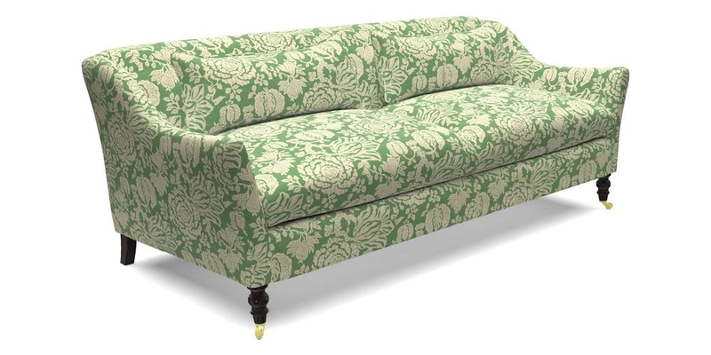 Cromer 3 Seater Sofa in RHS Botanicals Henry Moon Lions Tail Terracotta