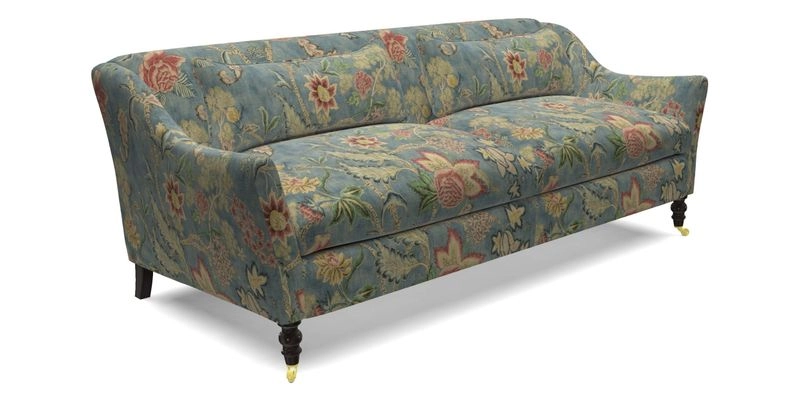 Cromer 3 Seater Sofa in RHS Botanicals Henry Moon Lions Tail Terracotta