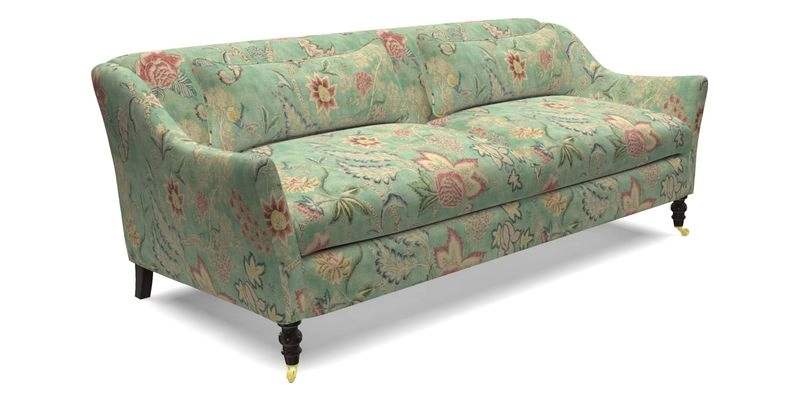 Cromer 3 Seater Sofa in RHS Botanicals Henry Moon Lions Tail Terracotta
