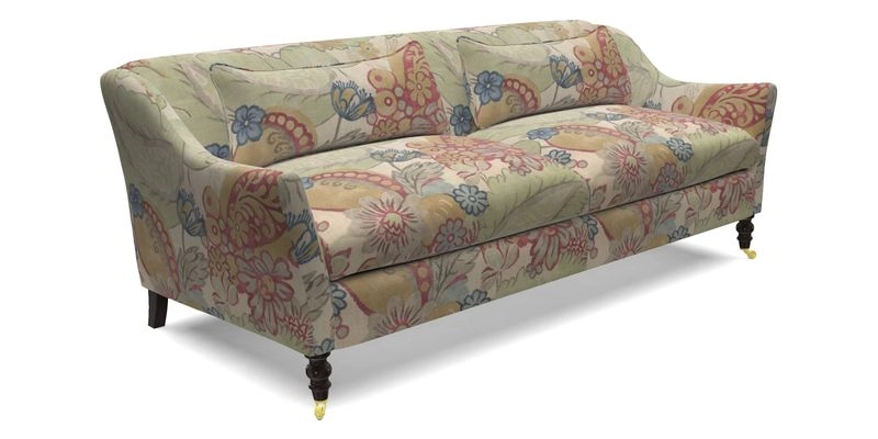 Cromer 3 Seater Sofa in RHS Botanicals Henry Moon Lions Tail Terracotta