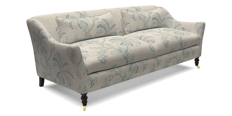 Cromer 3 Seater Sofa in RHS Botanicals Henry Moon Lions Tail Terracotta