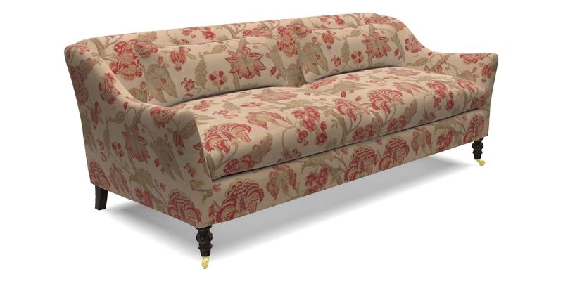 Cromer 3 Seater Sofa in RHS Botanicals Henry Moon Lions Tail Terracotta