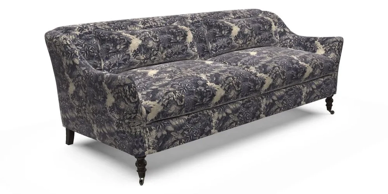 Cromer 3 Seater Sofa in RHS Botanicals Henry Moon Lions Tail Terracotta