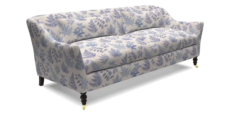 Cromer 3 Seater Sofa in RHS Botanicals Henry Moon Lions Tail Terracotta