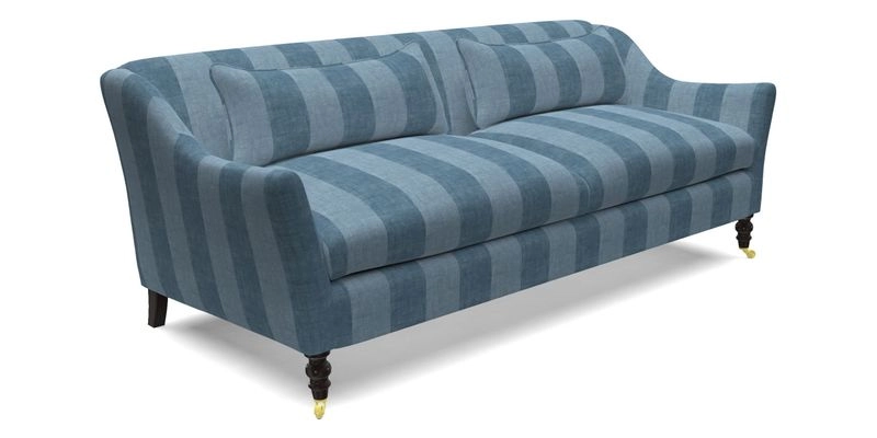 Cromer 3 Seater Sofa in RHS Botanicals Henry Moon Lions Tail Terracotta