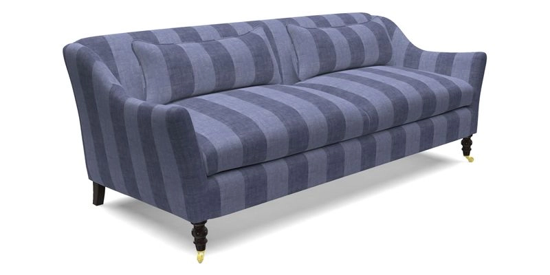 Cromer 3 Seater Sofa in RHS Botanicals Henry Moon Lions Tail Terracotta