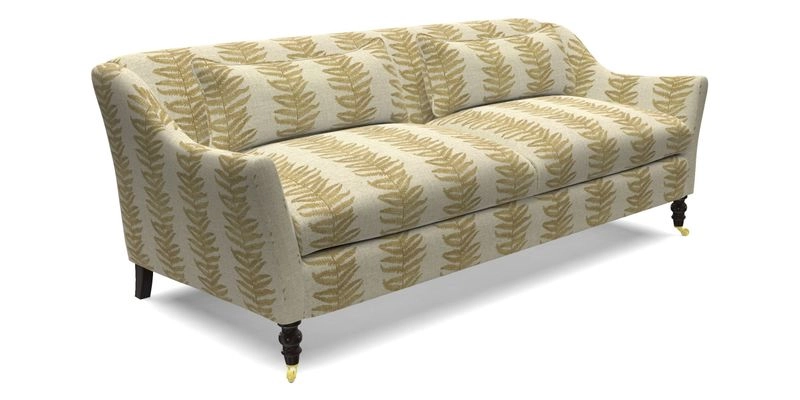Cromer 3 Seater Sofa in RHS Botanicals Henry Moon Lions Tail Terracotta