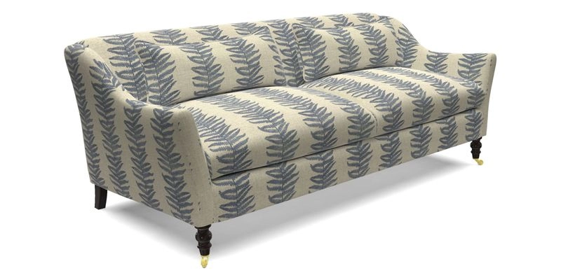 Cromer 3 Seater Sofa in RHS Botanicals Henry Moon Lions Tail Terracotta