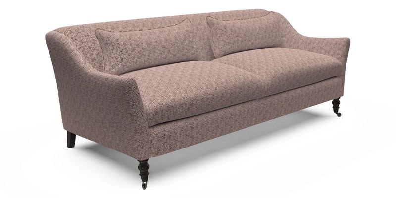 Cromer 3 Seater Sofa in RHS Botanicals Henry Moon Lions Tail Terracotta