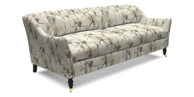 Cromer 3 Seater Sofa in RHS Botanicals Henry Moon Lions Tail Terracotta