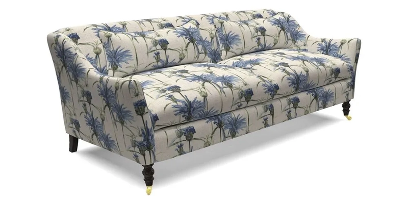 Cromer 3 Seater Sofa in RHS Botanicals Henry Moon Lions Tail Terracotta