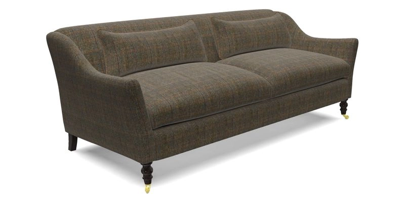 Cromer 3 Seater Sofa in RHS Botanicals Henry Moon Lions Tail Terracotta