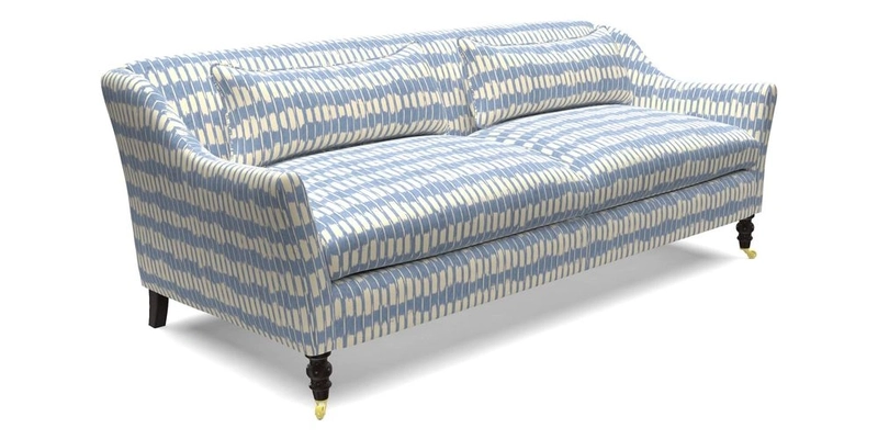 Cromer 3 Seater Sofa in RHS Botanicals Henry Moon Lions Tail Terracotta