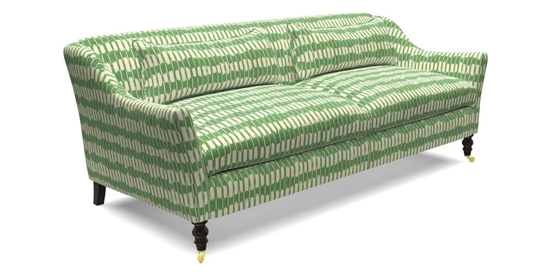 Cromer 3 Seater Sofa in RHS Botanicals Henry Moon Lions Tail Terracotta