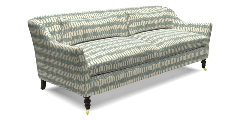 Cromer 3 Seater Sofa in RHS Botanicals Henry Moon Lions Tail Terracotta