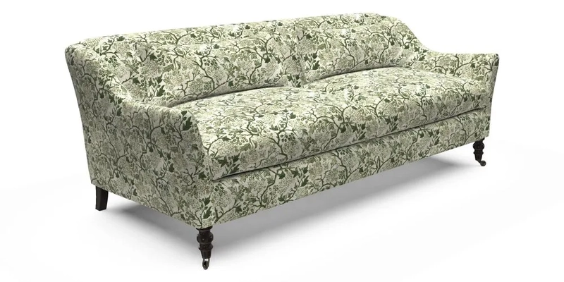 Cromer 3 Seater Sofa in RHS Botanicals Henry Moon Lions Tail Terracotta