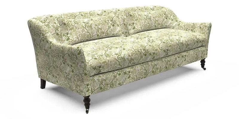 Cromer 3 Seater Sofa in RHS Botanicals Henry Moon Lions Tail Terracotta