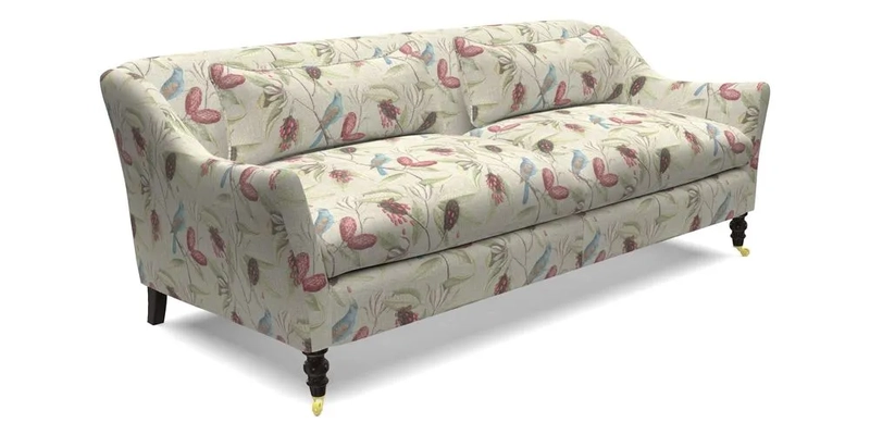 Cromer 3 Seater Sofa in RHS Botanicals Henry Moon Lions Tail Terracotta