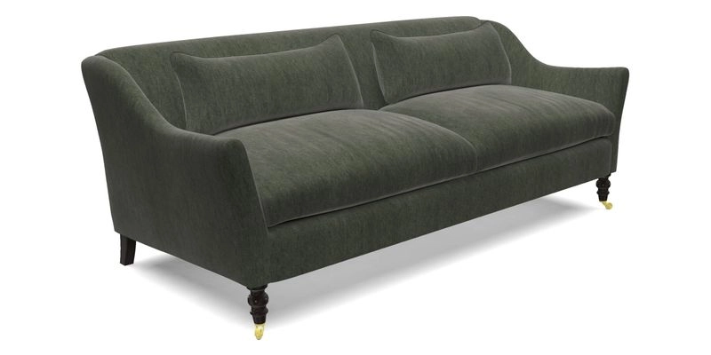 Cromer 3 Seater Sofa in RHS Botanicals Henry Moon Lions Tail Terracotta