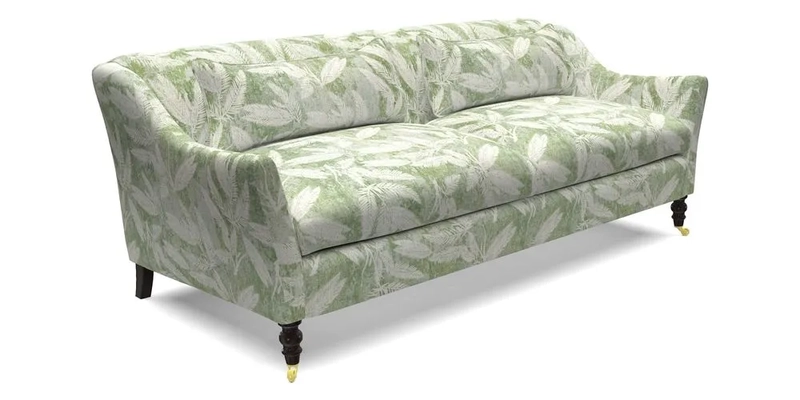 Cromer 3 Seater Sofa in RHS Botanicals Henry Moon Lions Tail Terracotta