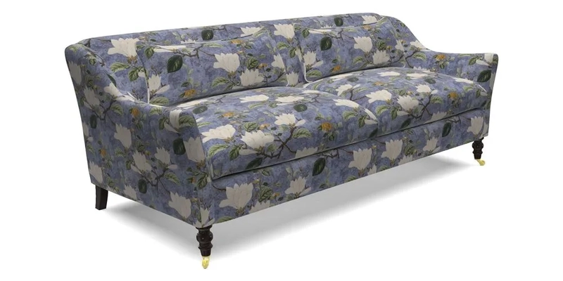 Cromer 3 Seater Sofa in RHS Botanicals Henry Moon Lions Tail Terracotta