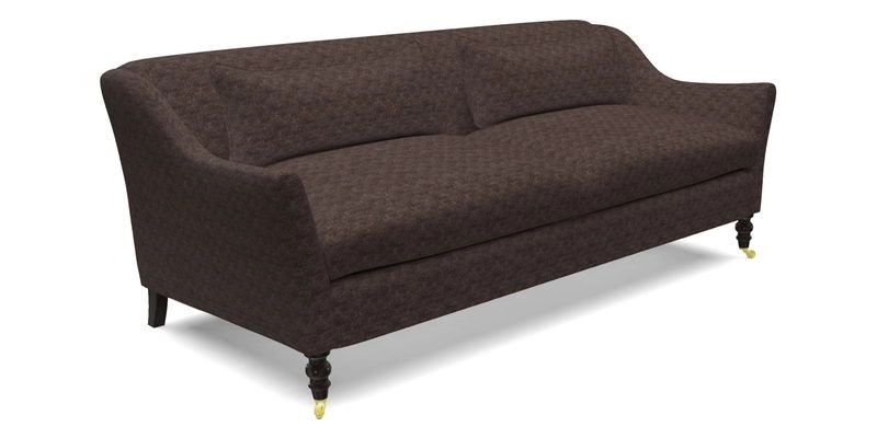 Cromer 3 Seater Sofa in RHS Botanicals Henry Moon Lions Tail Terracotta