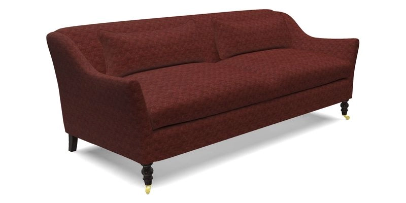 Cromer 3 Seater Sofa in RHS Botanicals Henry Moon Lions Tail Terracotta