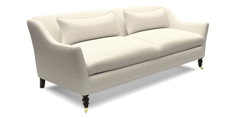 Cromer 3 Seater Sofa in RHS Botanicals Henry Moon Lions Tail Terracotta