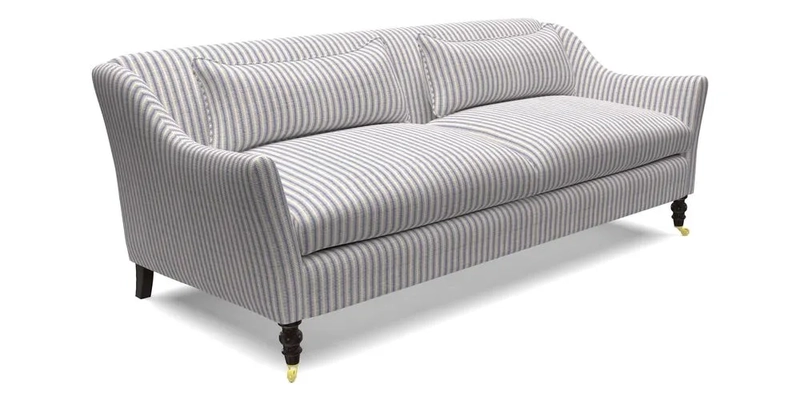 Cromer 3 Seater Sofa in RHS Botanicals Henry Moon Lions Tail Terracotta