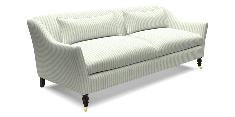 Cromer 3 Seater Sofa in RHS Botanicals Henry Moon Lions Tail Terracotta