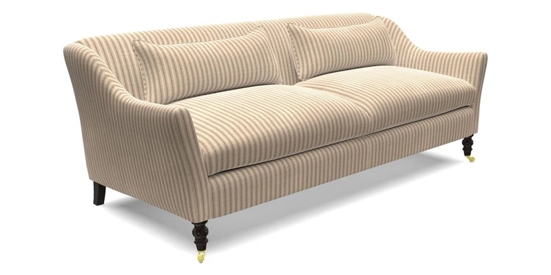 Cromer 3 Seater Sofa in RHS Botanicals Henry Moon Lions Tail Terracotta