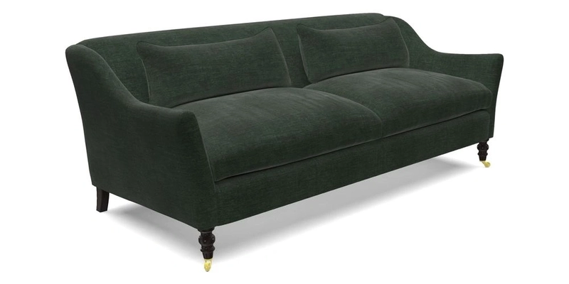 Cromer 3 Seater Sofa in RHS Botanicals Henry Moon Lions Tail Terracotta