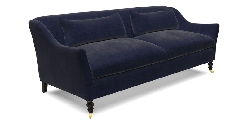 Cromer 3 Seater Sofa in RHS Botanicals Henry Moon Lions Tail Terracotta