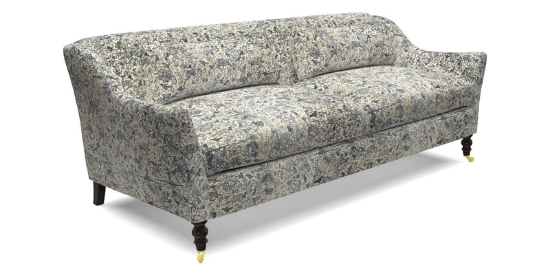 Cromer 3 Seater Sofa in RHS Botanicals Henry Moon Lions Tail Terracotta